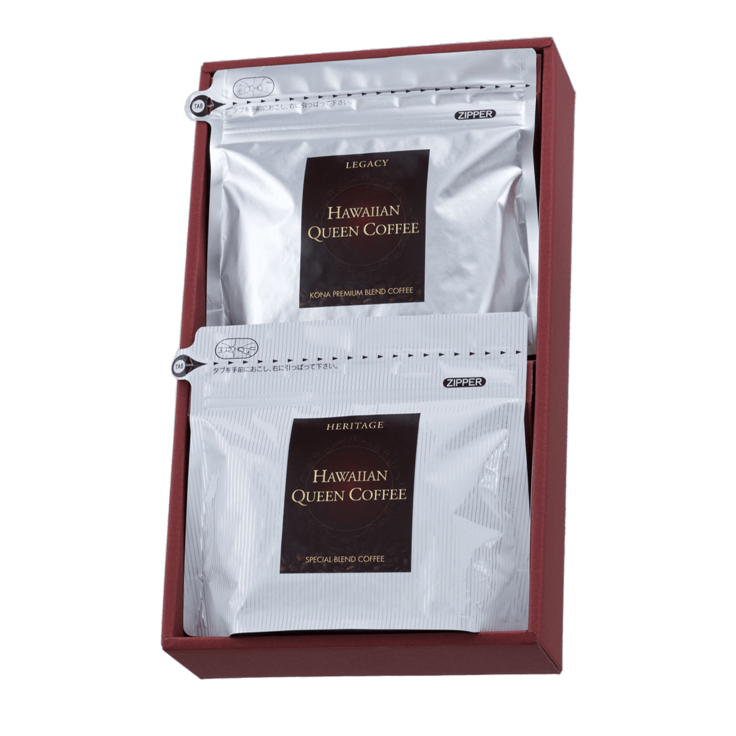 ハワイアンコナブレンド100g×2種ｷﾞﾌﾄｾｯﾄ｢A｣（ﾚｶﾞｼｰ・ﾍﾘﾃｰｼﾞ）【送料別】