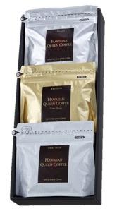 ハワイコナ 100g×3種ギフトセットD（ﾚｶﾞﾘｱ、ﾚｶﾞｼｰ､ﾍﾘﾃｰｼﾞ）