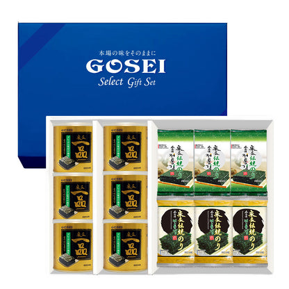 宋家のギフト　宋家一品のり6缶 伝統のり(緑色）3個 伝統のり(黄色）3個