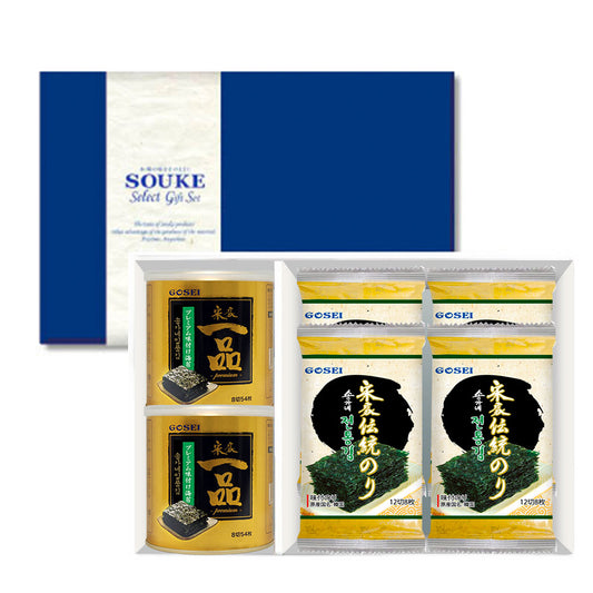 宋家のギフト　宋家一品のり2缶+宋家伝統のり(12切×8枚×5袋)5PCS 4個